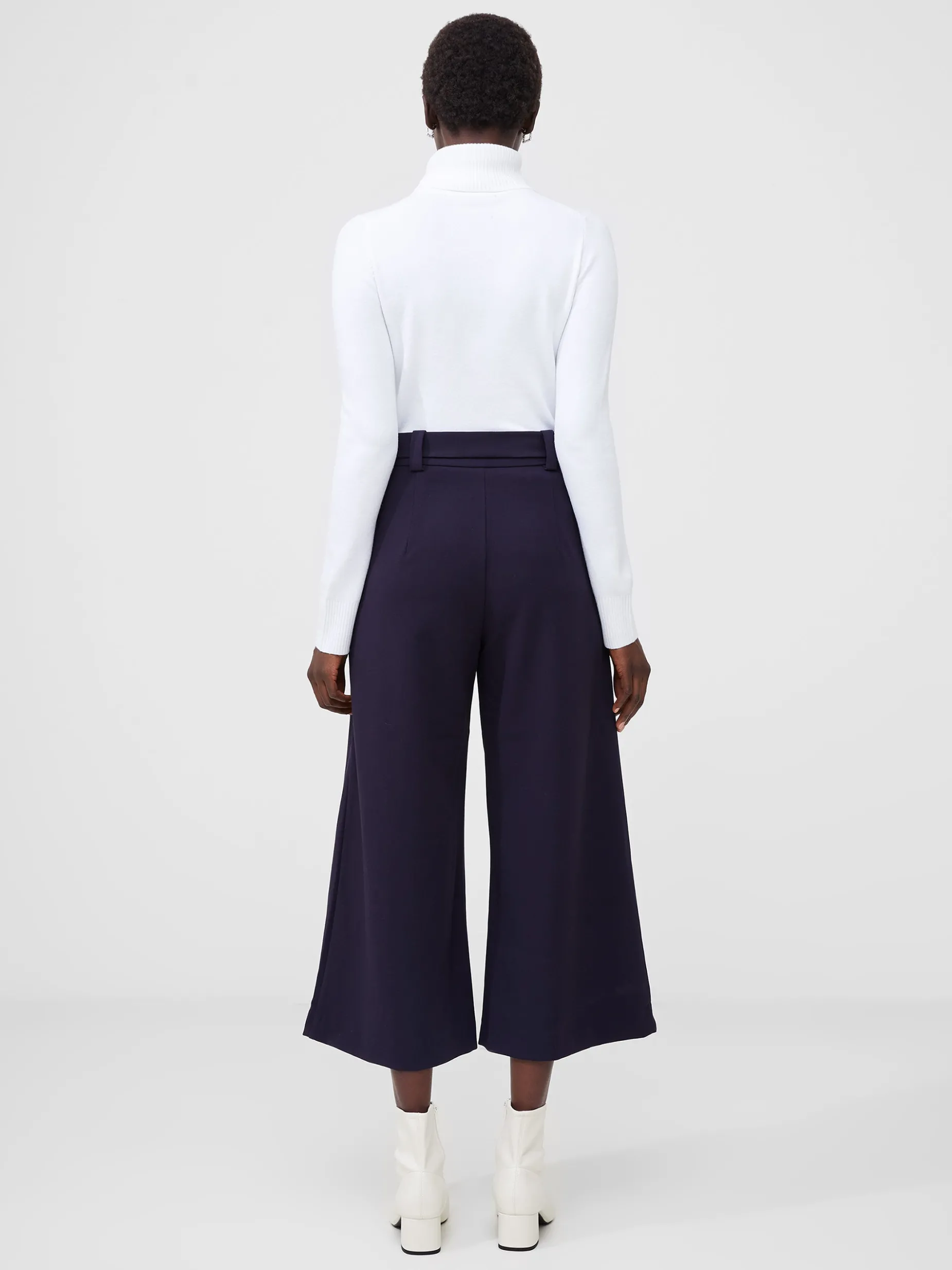 French Connection Trousers-Whisper Belted Culottes