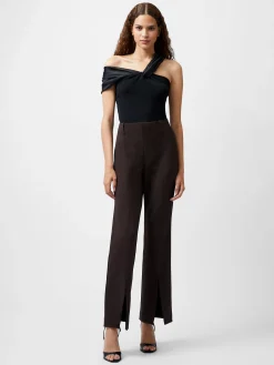 Women French Connection Trousers|Co-Ords-Whisper Front Split Trousers