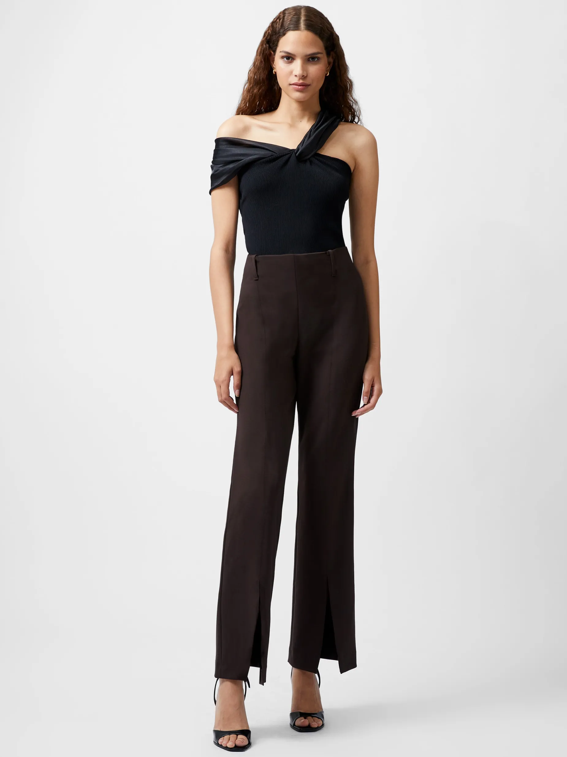 Women French Connection Trousers|Co-Ords-Whisper Front Split Trousers