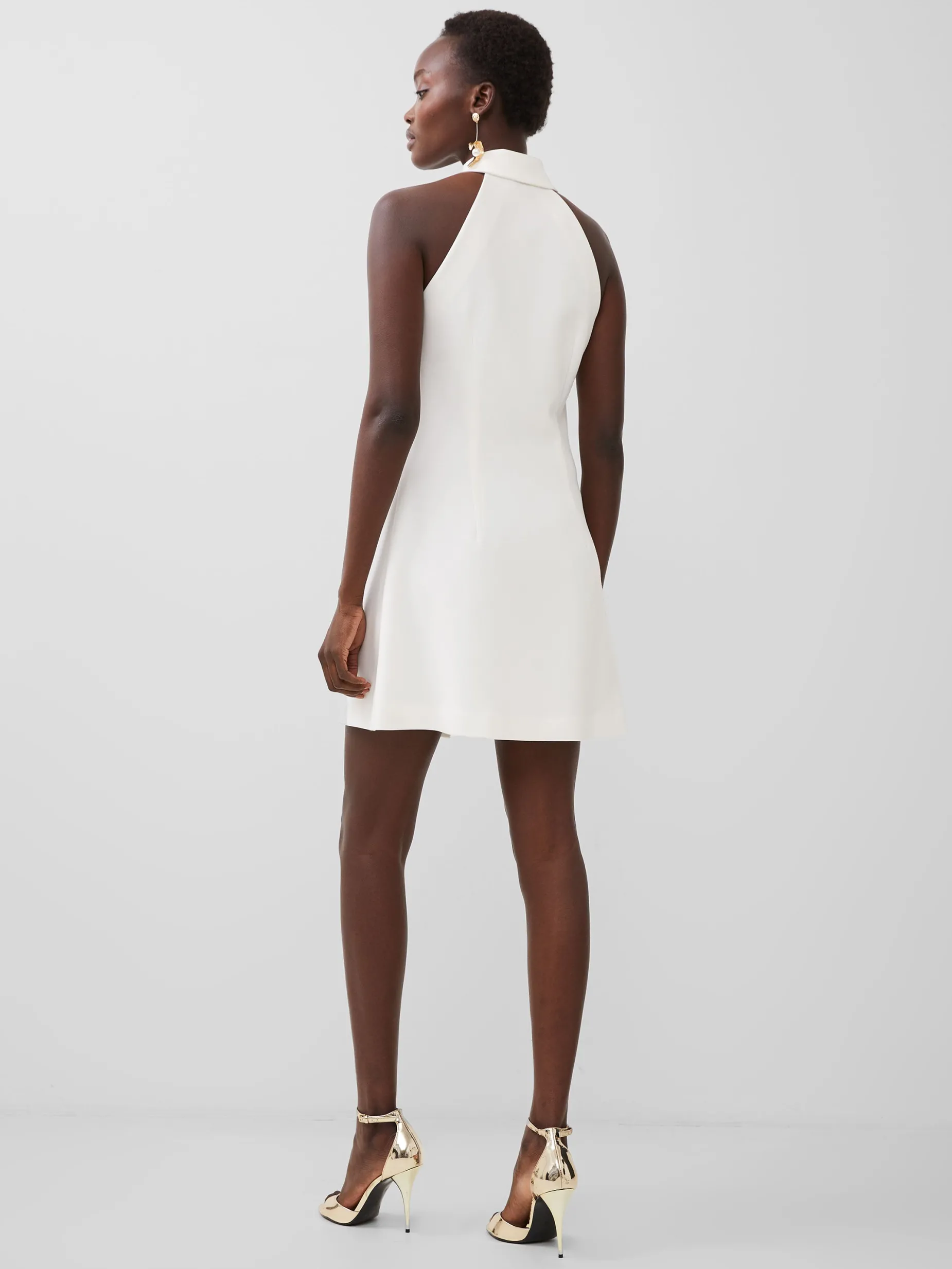 French Connection Party Dresses-Whisper Halter Blazer Mini Dress