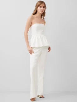 French Connection Co-Ords-Whisper Strapless Peplum Top