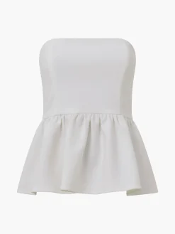 French Connection Co-Ords-Whisper Strapless Peplum Top