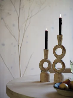 French Connection Home Accessories|Christmas Home Decor-Wooden Candle Holder
