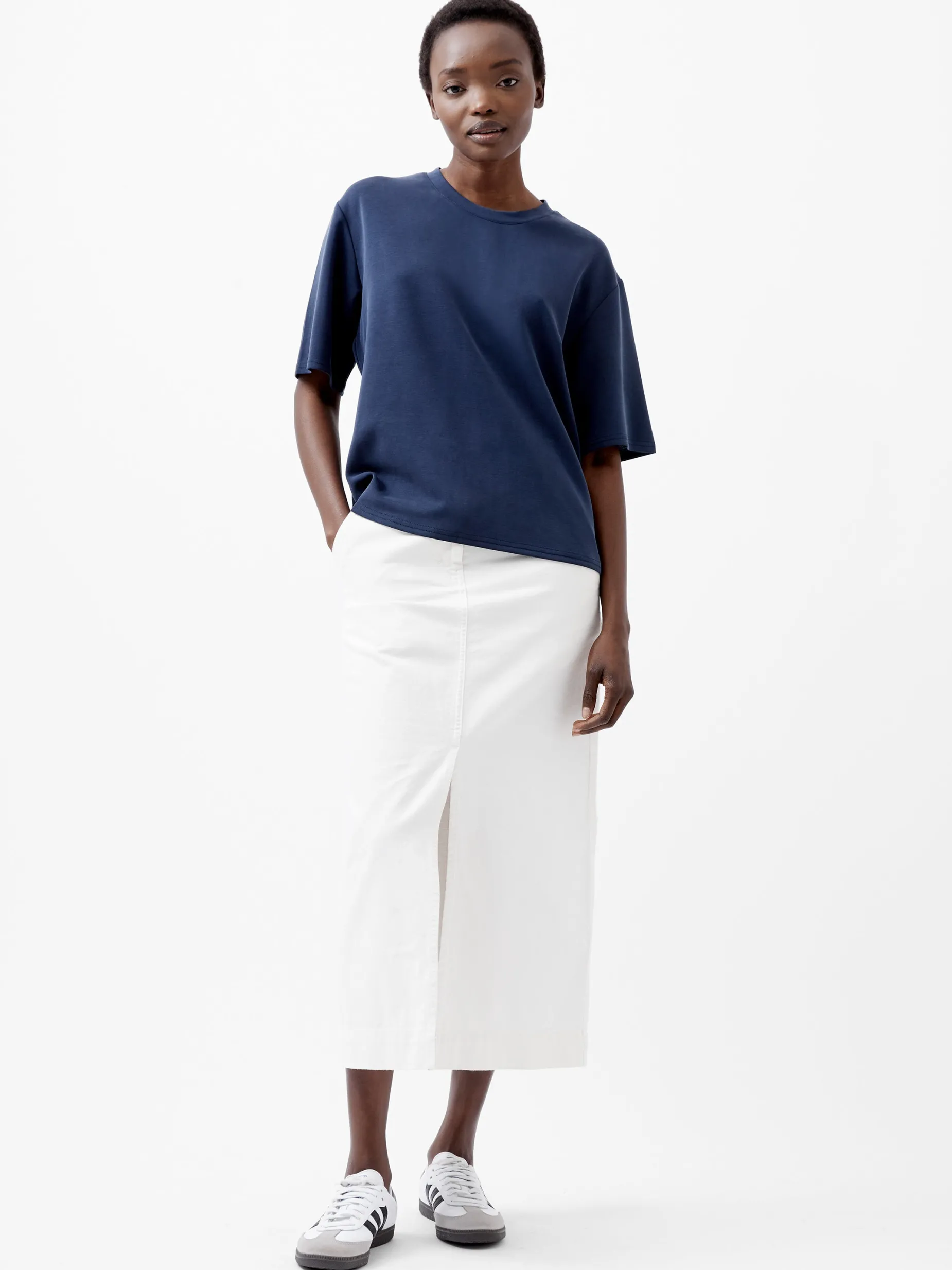 French Connection Tops-Wren Short Sleeve Pinched T-Shirt