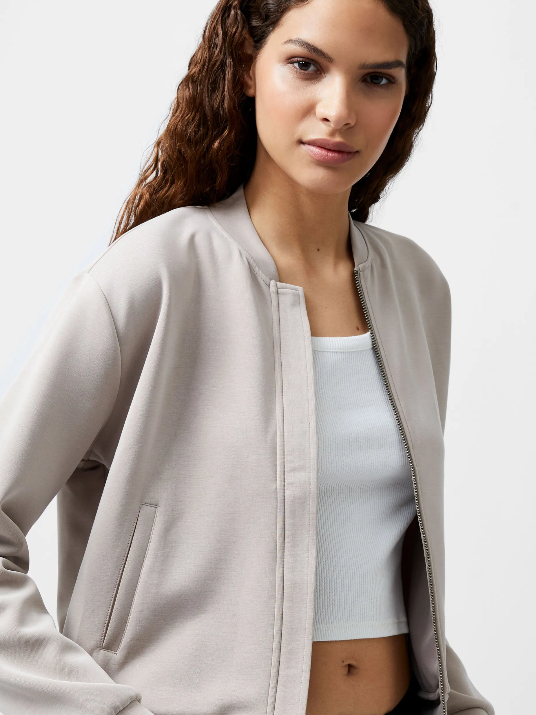 French Connection Coats & Jackets|Co-Ords-Wren Zip Through Bomber Jacket