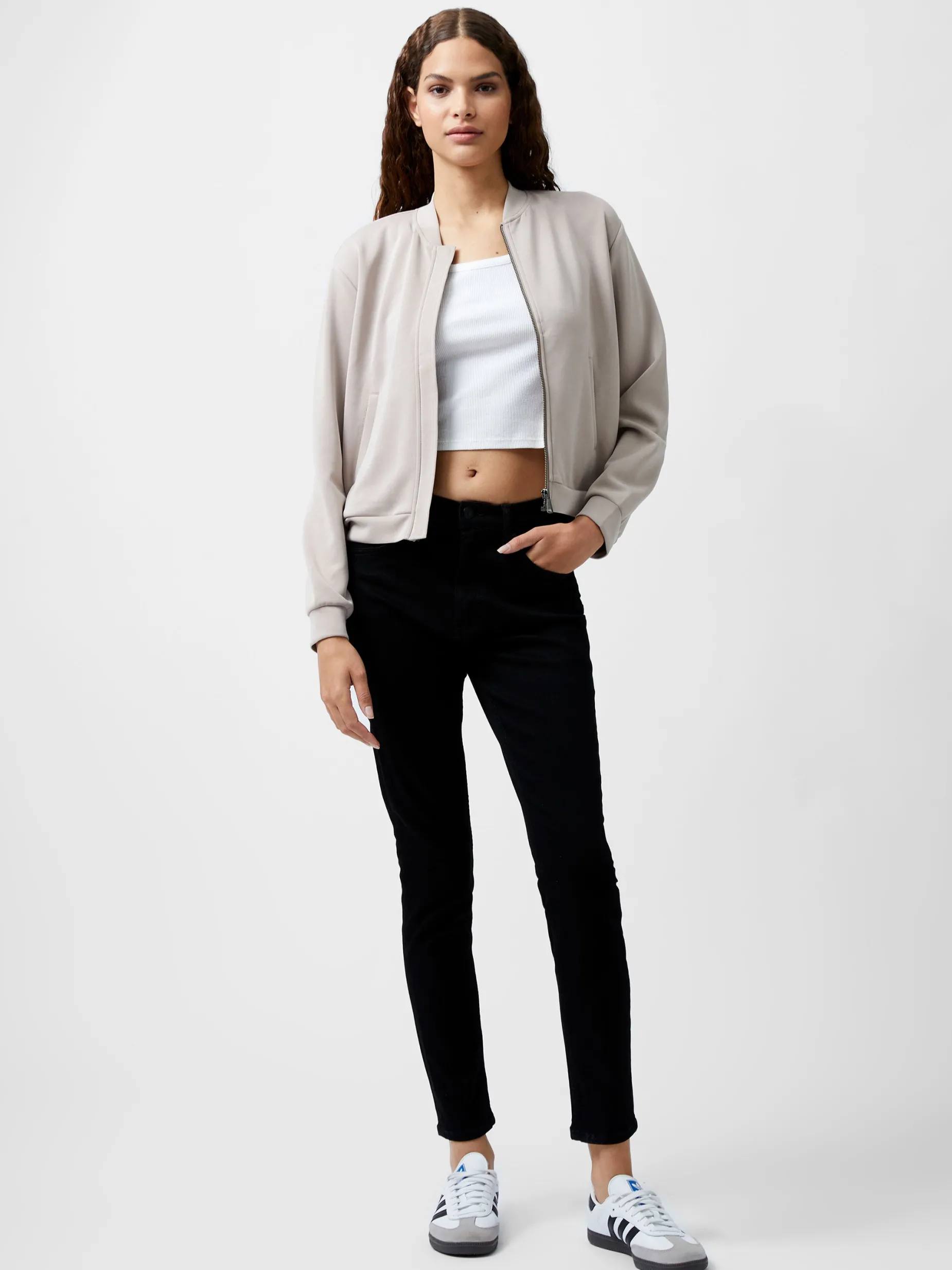 French Connection Coats & Jackets|Co-Ords-Wren Zip Through Bomber Jacket